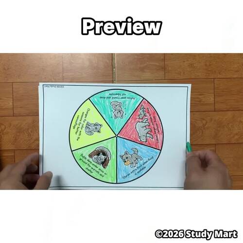 Arctic Fox Adaptations Spinner | Arctic Animal Science Craft by Study Mart