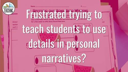 Personal Narrative Writing Activities: Print + Digital Bundle | TpT