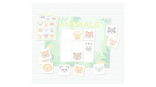 Animals Pattern Matching Activities, Toddler Busy Book Pages | TPT