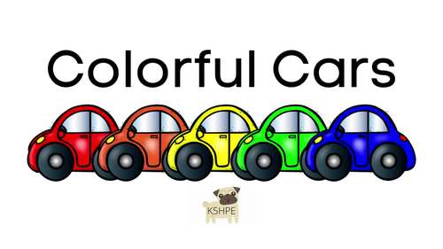 Preview of Colorful Cars Sight Word Reader, Vocabulary, Early Literacy, Video/Ebook
