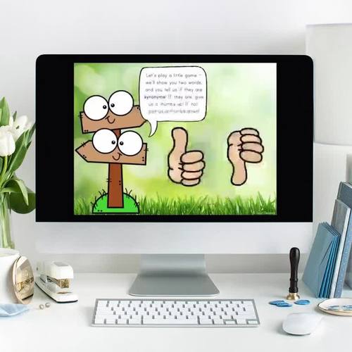 Synonyms &amp; Antonyms | Grammar Mini-Lesson | PowerPoint &amp; Google Slides