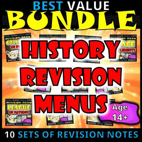 IGCSE History Revision Bundle | 10 Exam-Ready Menus for High-Achieving ...