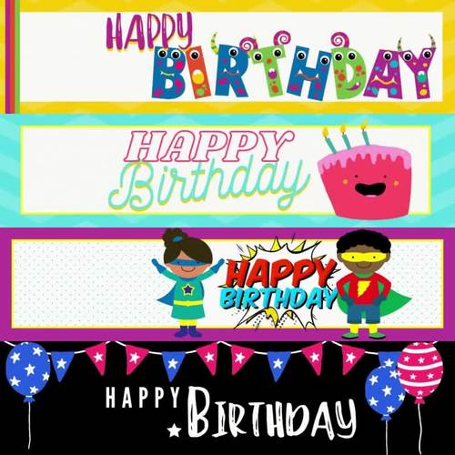 Happy Birthday Google Classroom Animated Headers By Wonder At The World