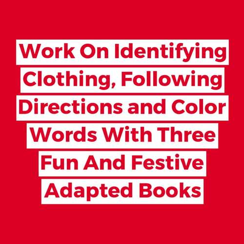 Christmas Adapted Books by File Folder Heaven | TPT