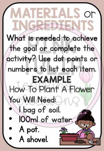 Procedural Text Posters - Earth Tones Classroom Decor | TPT