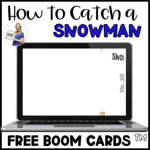 Winter Speech Therapy Boom Cards: Book Companion "How to Catch a Snowman"