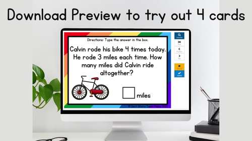 Multiplication Word Problems Task Cards by Don't Worry Teach Happy