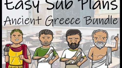Emergency Sub Plans | Ancient Greece Bundle | 5th Grade & 6th Grade