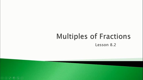 Preview of Multiples of Fractions - (Video Lesson: Go Math 4.8.2)