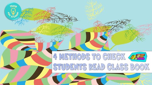 Preview of 4 Methods to Check Students Read Class Book for HW