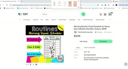Morning Routine Visual Schedule for Home Use | Editable Checklist | Autism, ADHD