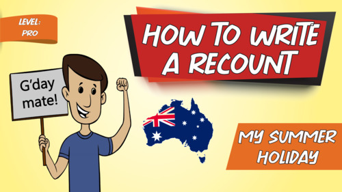 Preview of How to Write a Recount | 'My Summer Holiday'