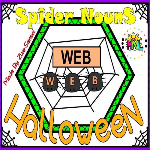 Nouns Halloween Grammar Activity Spider Nouns by My New Learning