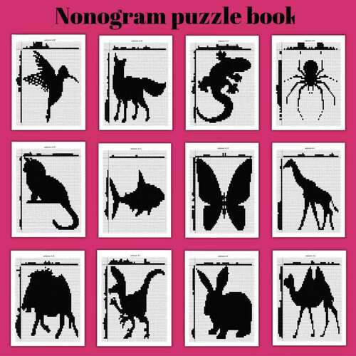 Nonogram Puzzles With Solutions BUNDLE | Reveal the Picture | Logic ...