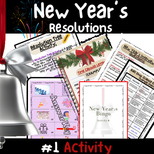 Preview of 2024 New Year's Resolutions Activity #1 of 5