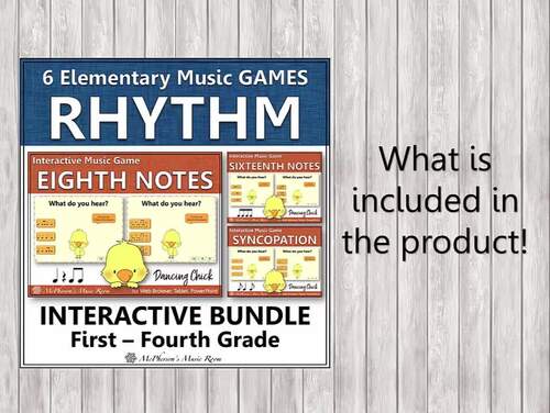 Spring Music Elementary Rhythm Games Bundle {Dancing Chick} by Linda ...