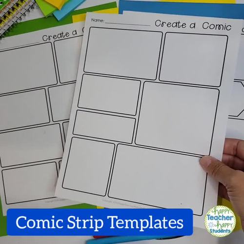 Comic Strip Templates  Comic Book Paper or Graphic Novel Paper Template  Designs