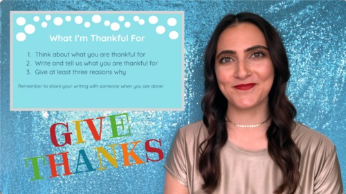Preview of Seasonal Writing Prompt- What I'm Thankful For