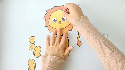 Lion Craft Letter L Safari Animals Coloring Tracing and Writing ...