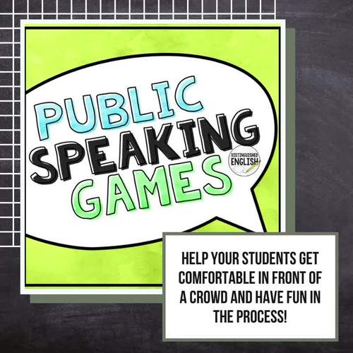 Public Speaking Games by UPBEAT ELA | TPT