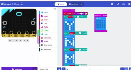 Microbit Coding Activity – Magic 8 Ball Game Programming Task 6th-11th ...