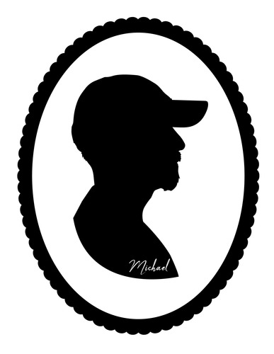 Preview of Victorian Silhouette Portrait in Adobe Illustrator