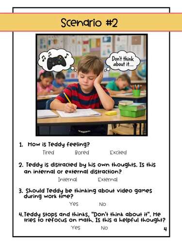 Activity Pages 2: Ignoring Distractions by The Social Work Corner