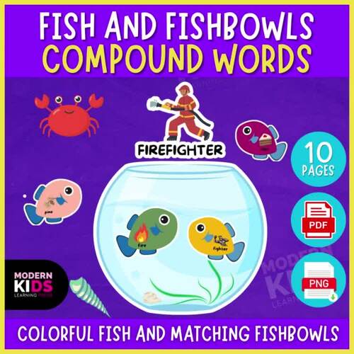 Dive into Learning Compound Words for Fish and Fishbowls TPT