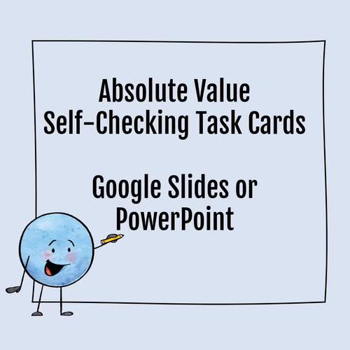 Absolute Value 2, 6th Grade Math Footloose Task Cards & Self-Checking ...