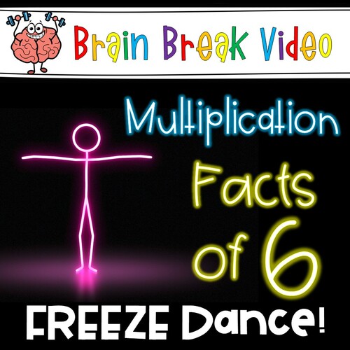 Preview of Multiplication Freeze Dance - Facts of 6