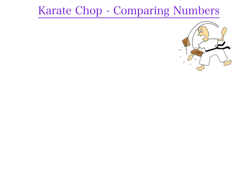 Preview of Karate Chop - Comparing Numbers