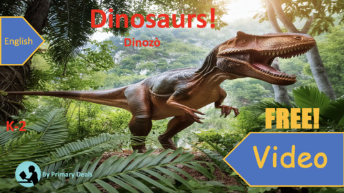 Preview of FREE-Dinosaur Video! FREE to go along with the Dinosaur reader
