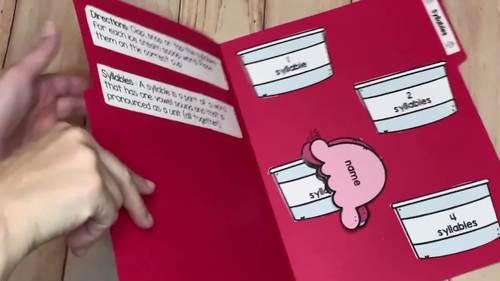 Syllables - File Folder Activity | TPT