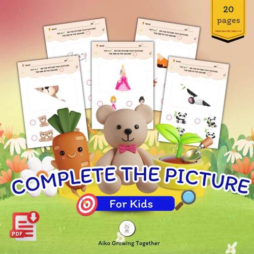 Complete the Picture – Calm Visual Matching Activities for Early Learners