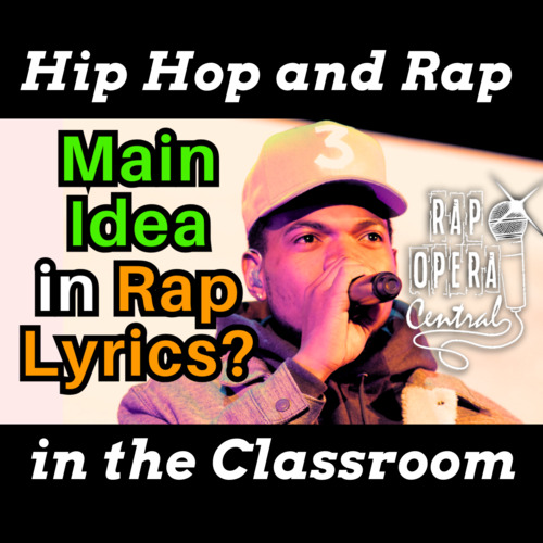 Preview of How to Teach Main Idea and Supporting Details with Rap Lyrics 5th and 6th Grade