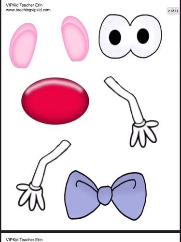 Mr Potato Head Body Parts Printable Reviewmotors co