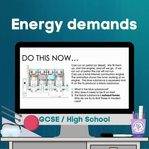 Energy demands (GCSE) by CMGs Science lessons | TPT