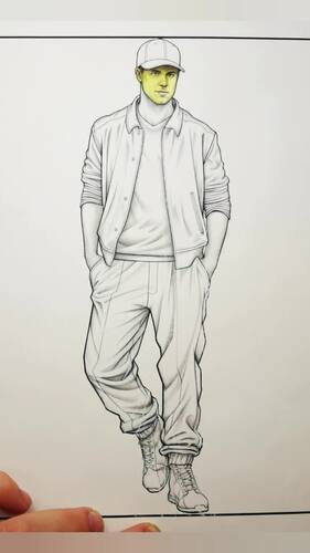 Street Style coloring book - printable by Chuck Burger coloring books