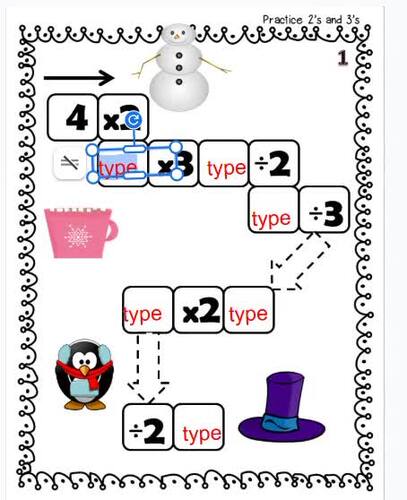 Winter Multiplication and Division Math Maze | 20 Worksheets | 2nd-4th ...