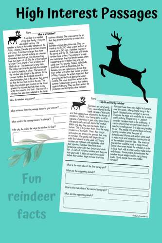 Do Reindeer Really Fly?: Nonfiction Passages &amp; Printables | TpT