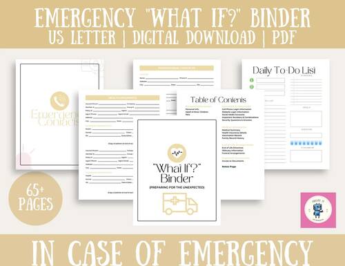 LifeSaver: A 65-Page Emergency Binder for Critical Information in Case ...