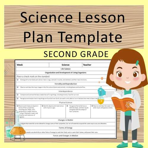 Science Lesson Plan Template Second Grade by Ana's Teaching Corner