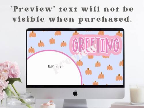 Thanksgiving Slide Templates with Timers Editable by Bloom With Bridgette