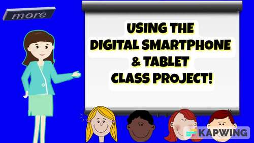Project Based Learning Digital Smartphone Tablet Template ELA and History