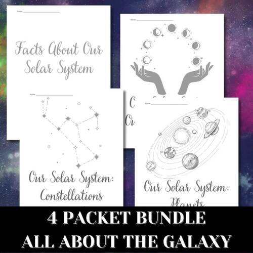 SOLAR SYSTEM ADVENTURE BUNDLE! Fun Cursive Writing Practice with a ...