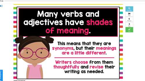 Shades of Meaning Boom Cards | Shades of Meaning Digital Sentence Revision