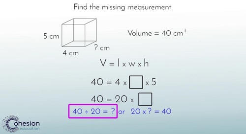 Preview of Apply the Formula for Volume to a Rectangular Prism