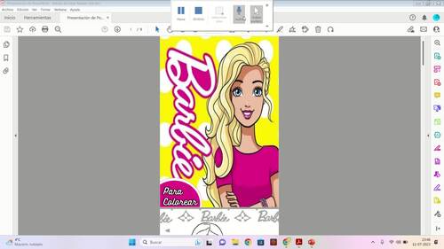 Libro de barbie para colorear discount