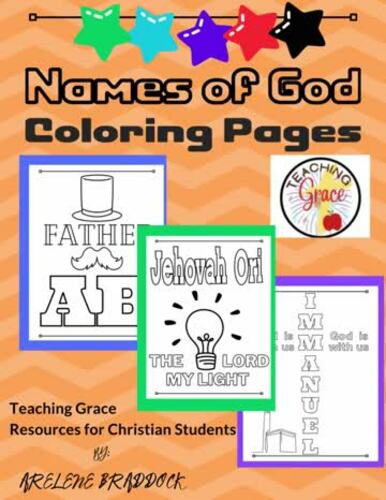20 Names of God Coloring Pages | TPT