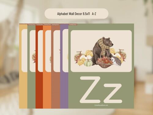 Woodland Alphabet Collection by School House Boxes | TPT